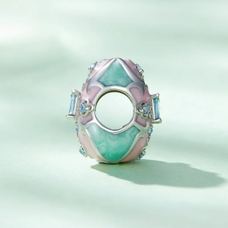 (image pour) Charm Pandora Style œuf de Pâques - BSC781 - Afficher 3