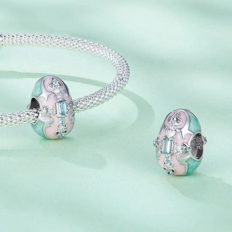 (image pour) Charm Pandora Style œuf de Pâques - BSC781 - Afficher 4