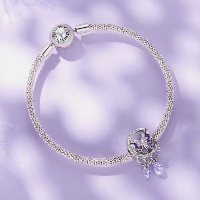 (image pour) Charm Papillon de Lune de style Pandora - SCC2545 - Afficher 3