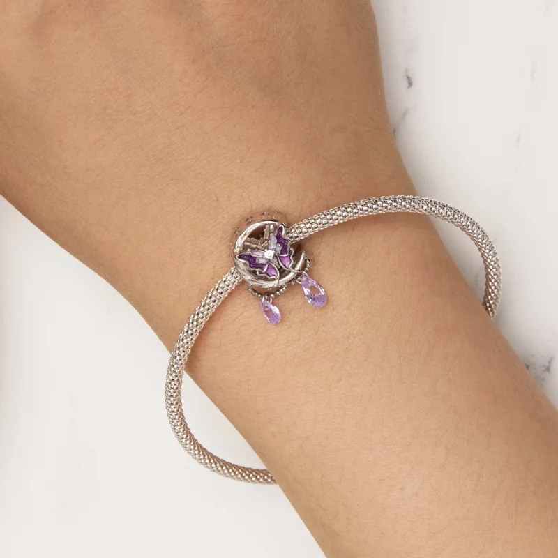 (image pour) Charm Papillon de Lune de style Pandora - SCC2545 - Afficher 5