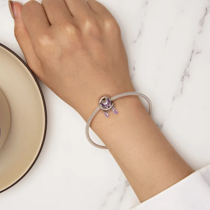 (image pour) Charm Papillon de Lune de style Pandora - SCC2545 - Afficher 6