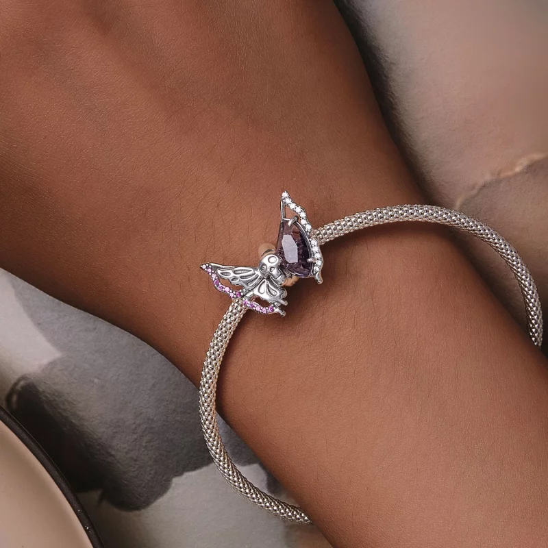 (image pour) Charm papillon squelette de style Pandora - BSC911 - Afficher 7