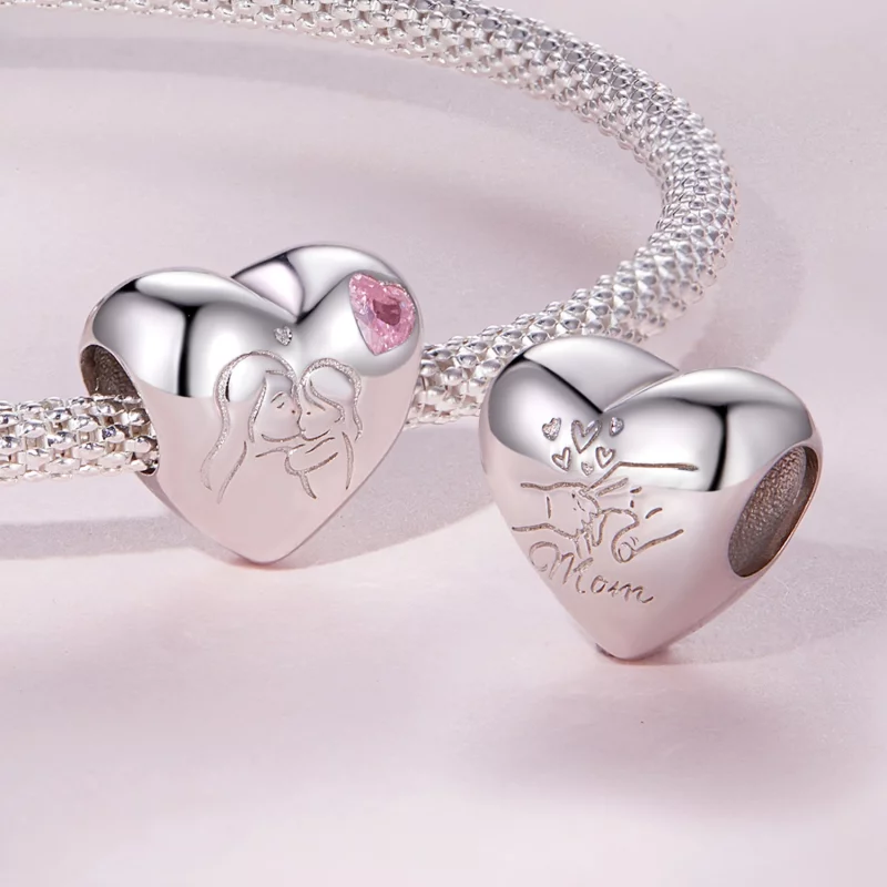 (image pour) Charm style Pandora Amour Maternel - BSC827 - Afficher 4