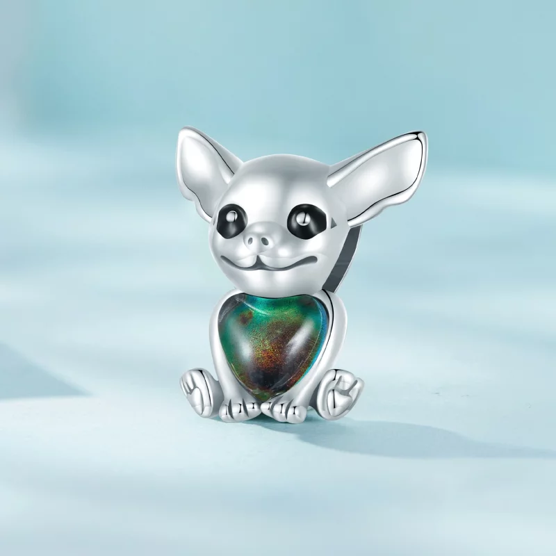 (image pour) Charm style Pandora Chihuahua - SCC2601 - Afficher 3