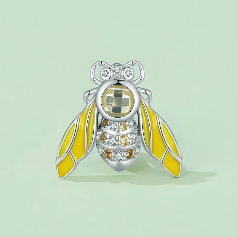 (image pour) Charm style Pandora en forme d'abeille - SCC2599 - Afficher 2