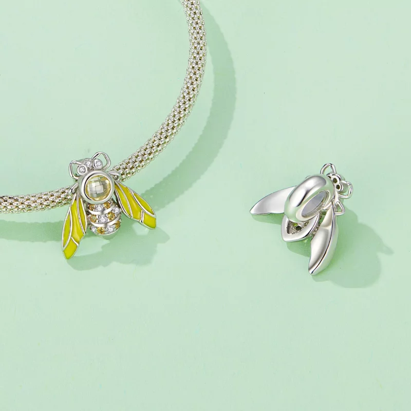 (image pour) Charm style Pandora en forme d'abeille - SCC2599 - Afficher 4