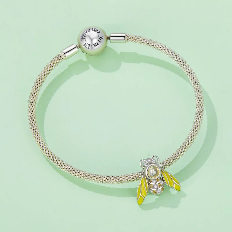 (image pour) Charm style Pandora en forme d'abeille - SCC2599 - Afficher 5
