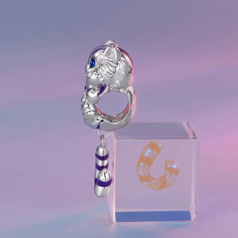 (image pour) Charm style Pandora en forme de chat fantastique - SCC2529 - Afficher 3