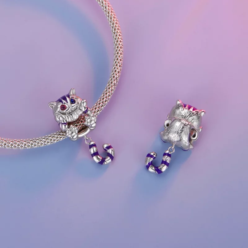 (image pour) Charm style Pandora en forme de chat fantastique - SCC2529 - Afficher 4
