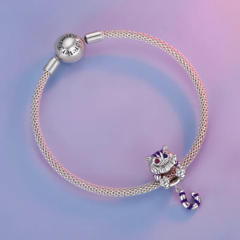 (image pour) Charm style Pandora en forme de chat fantastique - SCC2529 - Afficher 5