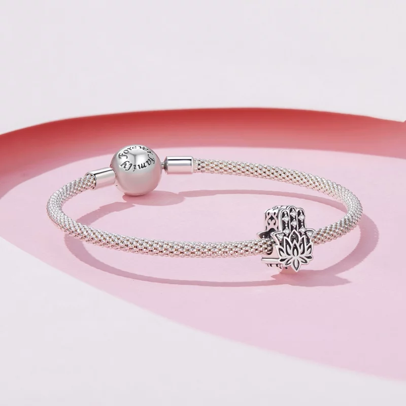 (image pour) Charm style Pandora Main de Fatima - SCC2628 - Afficher 5