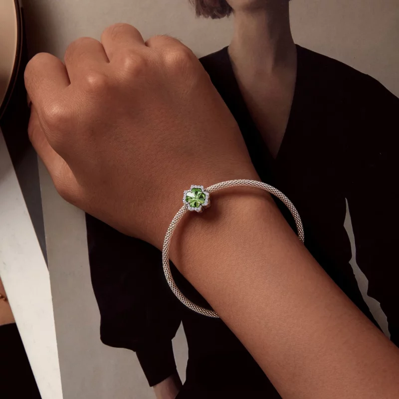 (image pour) Charm style Pandora à quatre feuilles - SCC2622 - Afficher 6