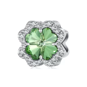 (image pour) Charm style Pandora à quatre feuilles - SCC2622