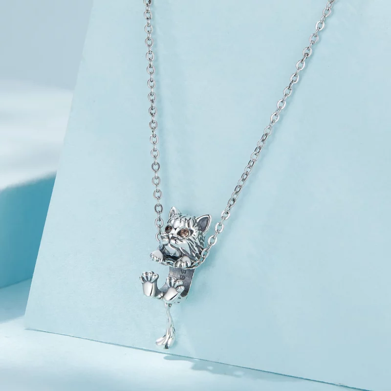 (image pour) Charm style Pandora représentant un lynx - SCC2633 - Afficher 2