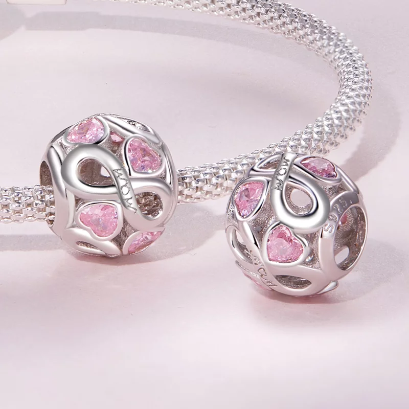 (image pour) Charm style Pandora éternel amour maternel - BSC828 - Afficher 4