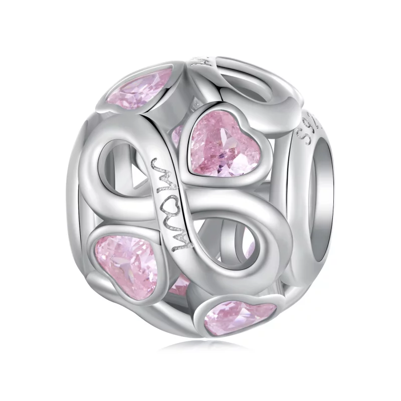 (image pour) Charm style Pandora éternel amour maternel - BSC828 - Afficher 7