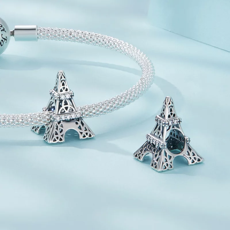 (image pour) Charm style Pandora Tour Eiffel - SCC2465 - Afficher 4