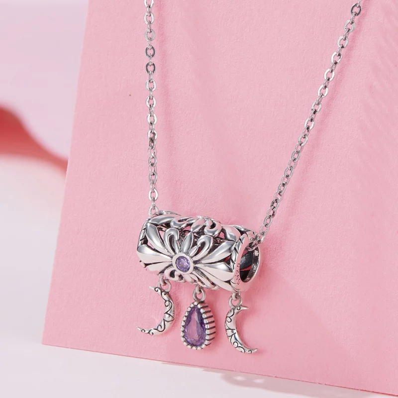 (image pour) Charm style Pandora vintage Iris - SCC2631 - Afficher 2