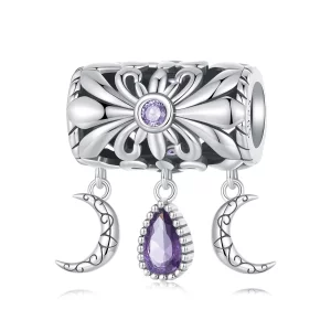 (image pour) Charm style Pandora vintage Iris - SCC2631