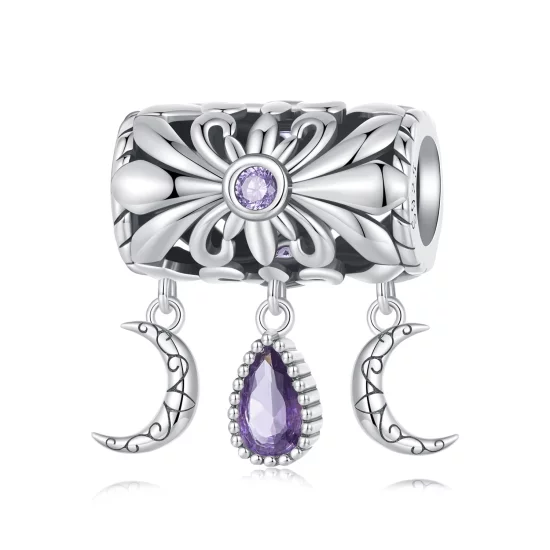 (image pour) Charm style Pandora vintage Iris - SCC2631