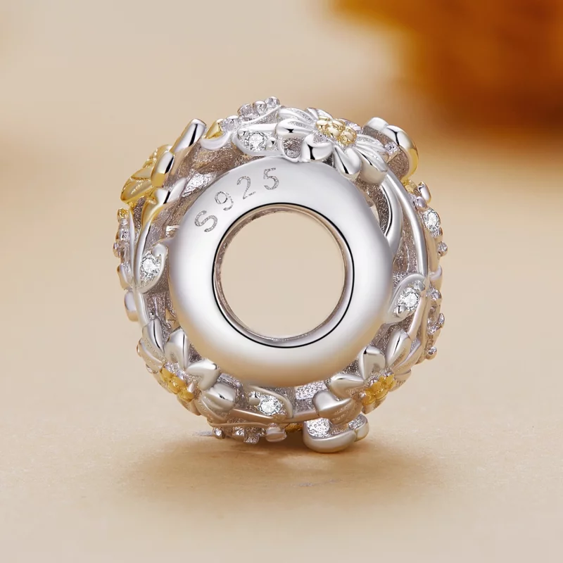 (image pour) Charme abeille marguerite de style Pandora - BSC818 - Afficher 3