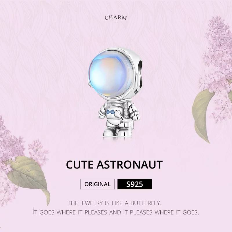 (image pour) Charme d'astronaute à détection de chaleur de style Pandora - BSC578 - Afficher 2