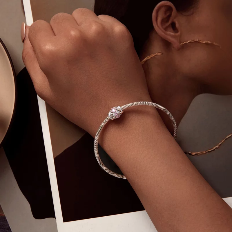(image pour) Charme en forme de cœur de style Pandora avec une petite taille de taille - BSC9 - Afficher 6