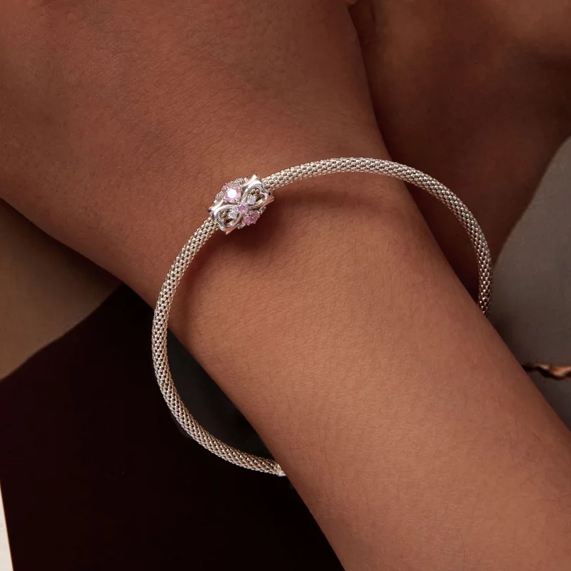 (image pour) Charme en forme de cœur de style Pandora avec une petite taille de taille - BSC9 - Afficher 7
