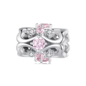 (image pour) Charme en forme de cœur de style Pandora avec une petite taille de taille - BSC924