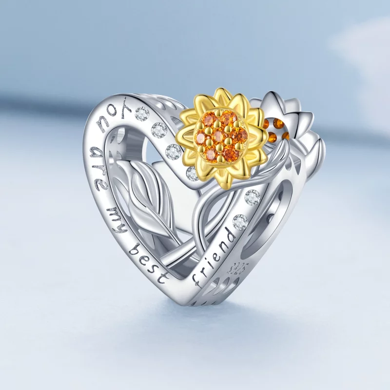 (image pour) Charme style Pandora Tournesol - BSC839 - Afficher 2