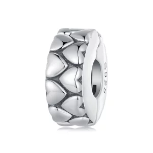 (image pour) Clip Double Cœurs de style Pandora - SCC2637