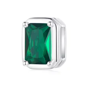 (image pour) Clip style Pandora en émeraude - BSX005