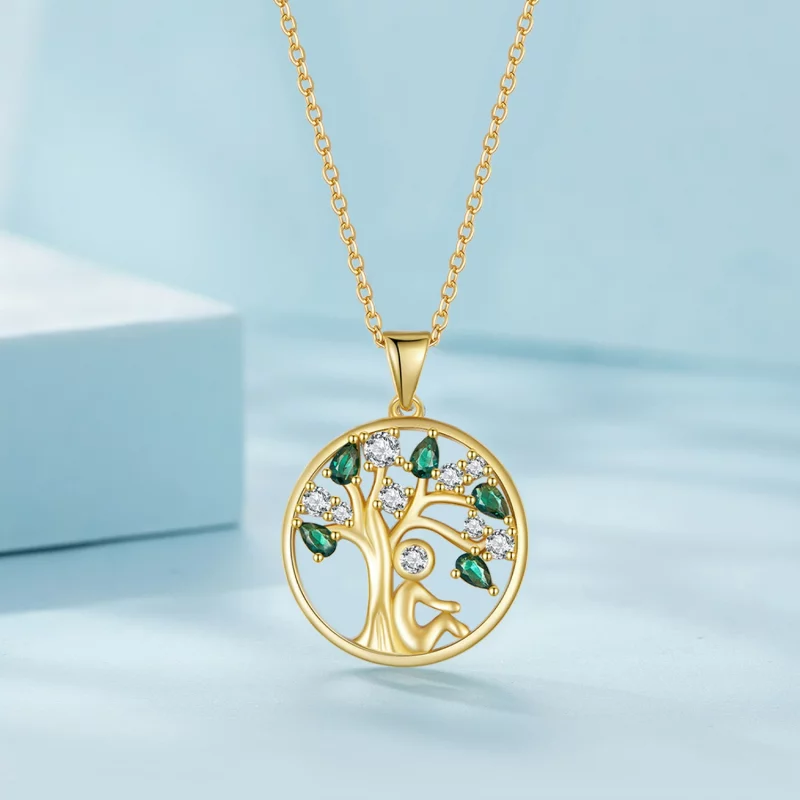 (image pour) Collier Arbre de Vie Style Pandora en Or - SCN094-B - Afficher 2
