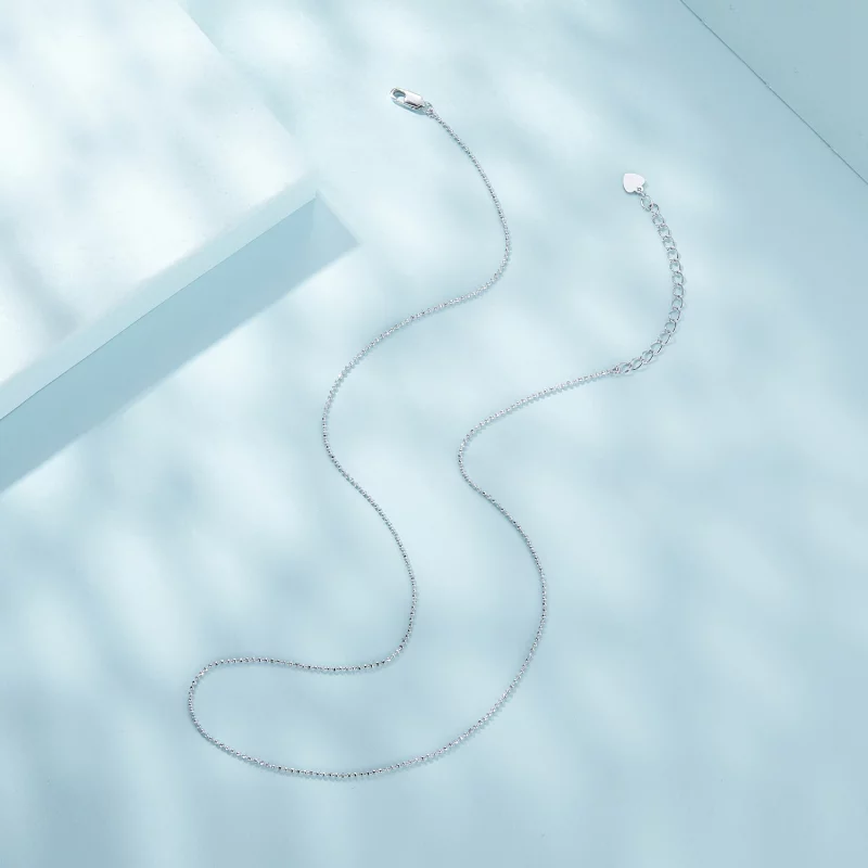 (image pour) Collier basique avec chaîne à perles flash de style Pandora - SCA027 - Afficher 5