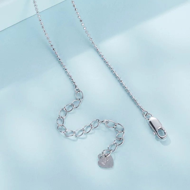 (image pour) Collier basique avec chaîne à perles flash de style Pandora - SCA027 - Afficher 6