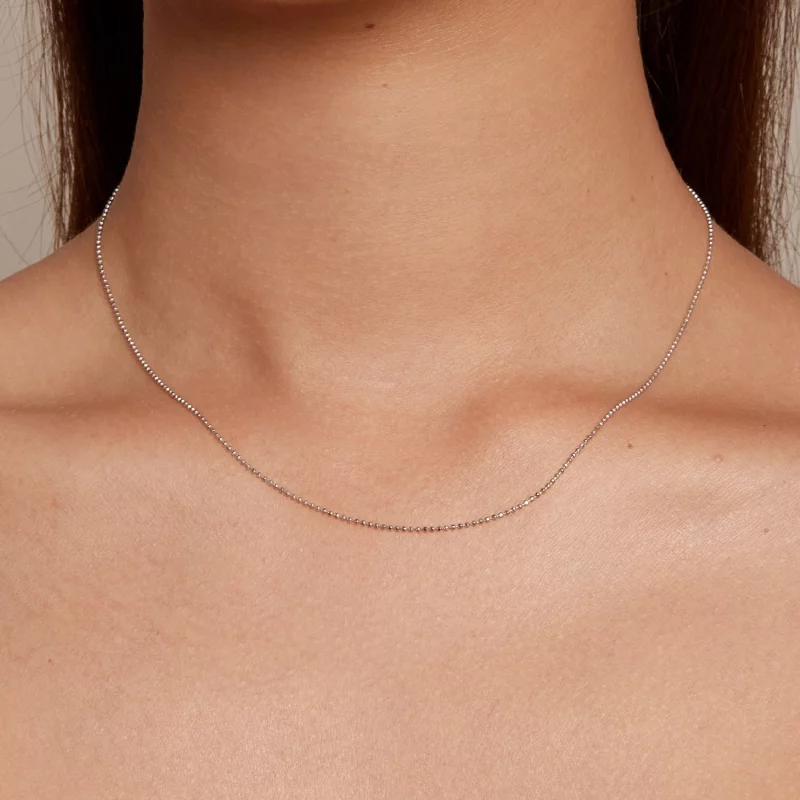 (image pour) Collier basique avec chaîne à perles flash de style Pandora - SCA027 - Afficher 8