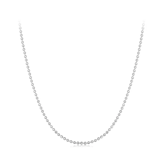(image pour) Collier basique avec chaîne à perles flash de style Pandora - SCA027