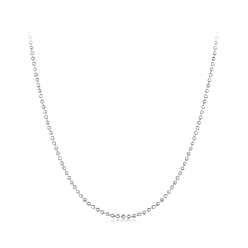(image pour) Collier basique avec chaîne à perles flash de style Pandora - SCA027