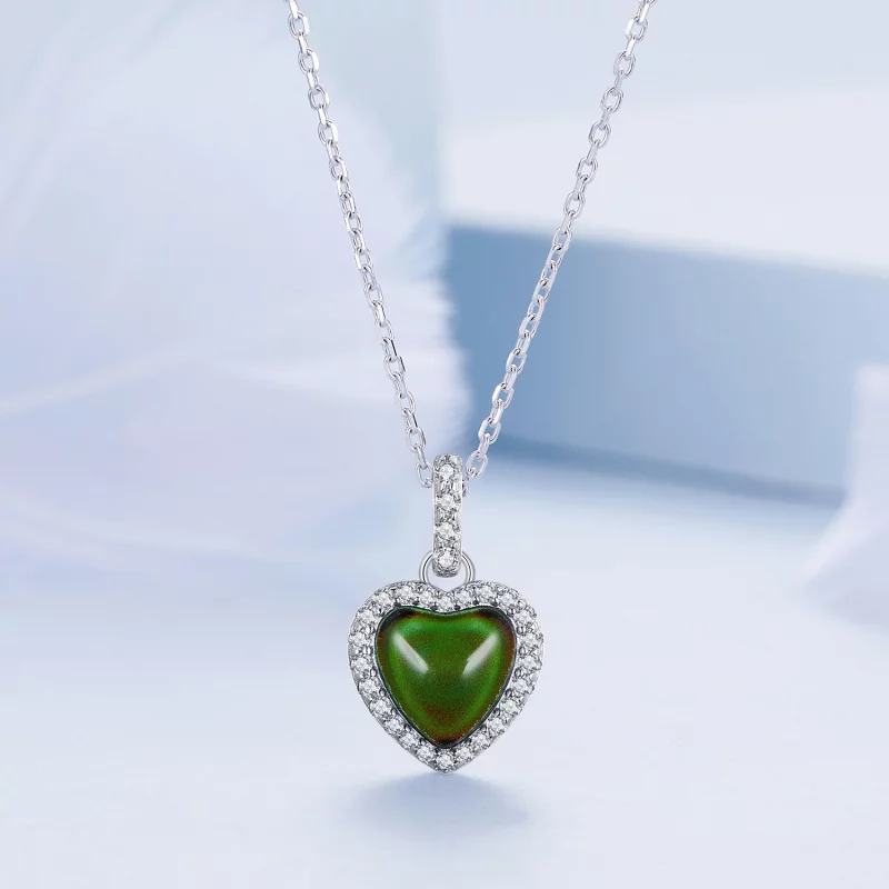 (image pour) Collier Cœur Émotionnel de style Pandora - BSN344 - Afficher 4