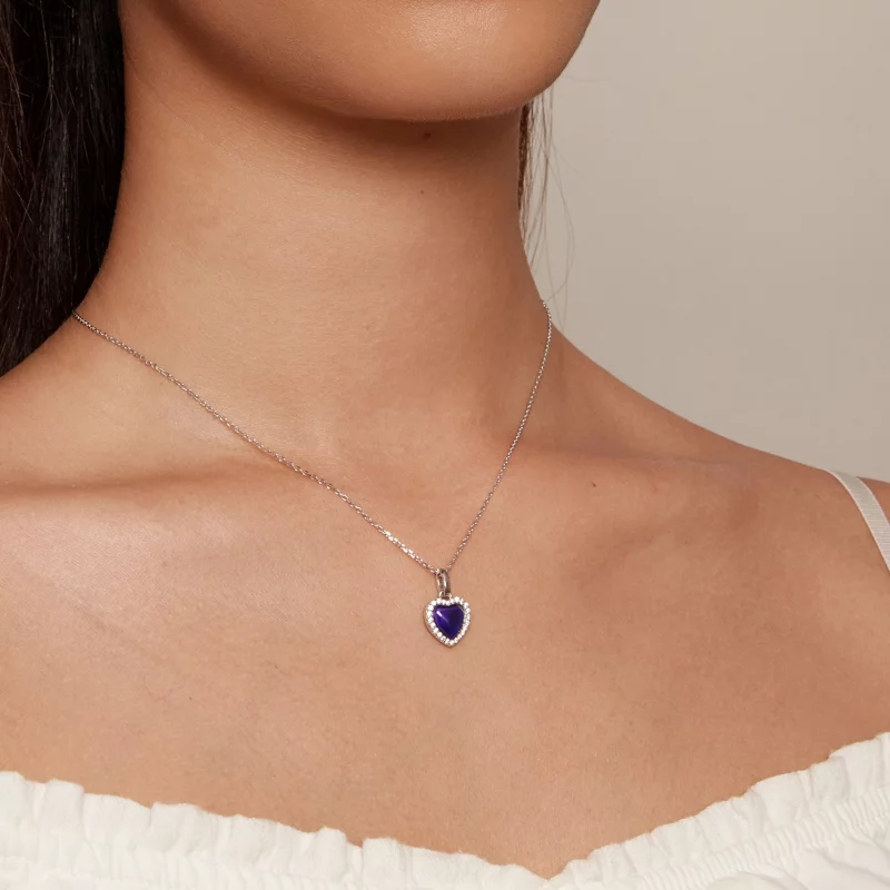 (image pour) Collier Cœur Émotionnel de style Pandora - BSN344 - Afficher 6