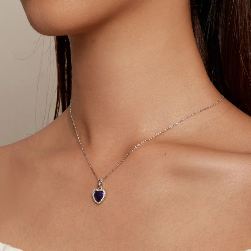 (image pour) Collier Cœur Émotionnel de style Pandora - BSN344 - Afficher 8