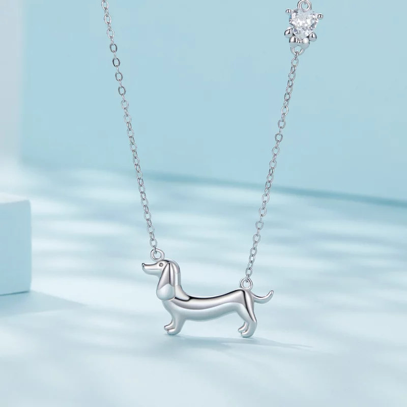 (image pour) Collier de style Pandora avec un teckel - SCN501 - Afficher 3