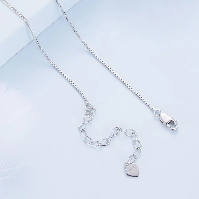 (image pour) Collier à double rangée brillant de style Pandora - BSN358 - Afficher 4