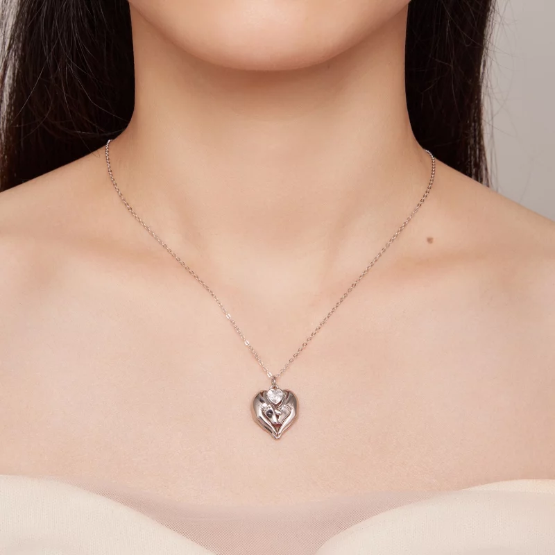 (image pour) Collier empreinte de pied style Pandora - SCN497 - Afficher 6