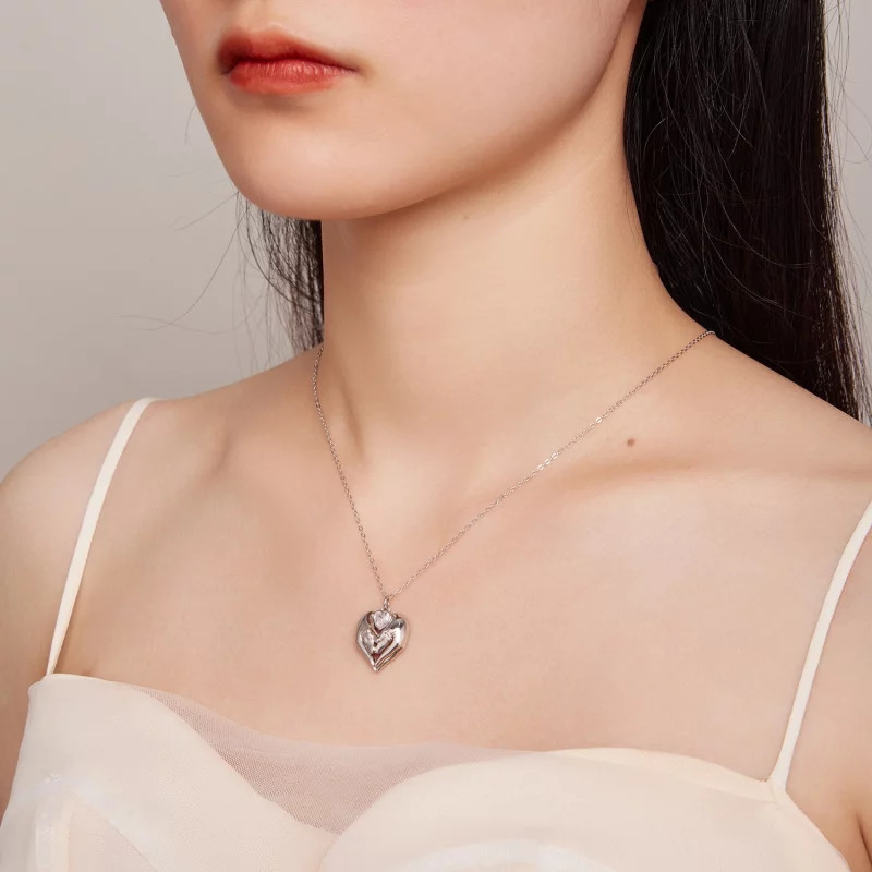 (image pour) Collier empreinte de pied style Pandora - SCN497 - Afficher 7