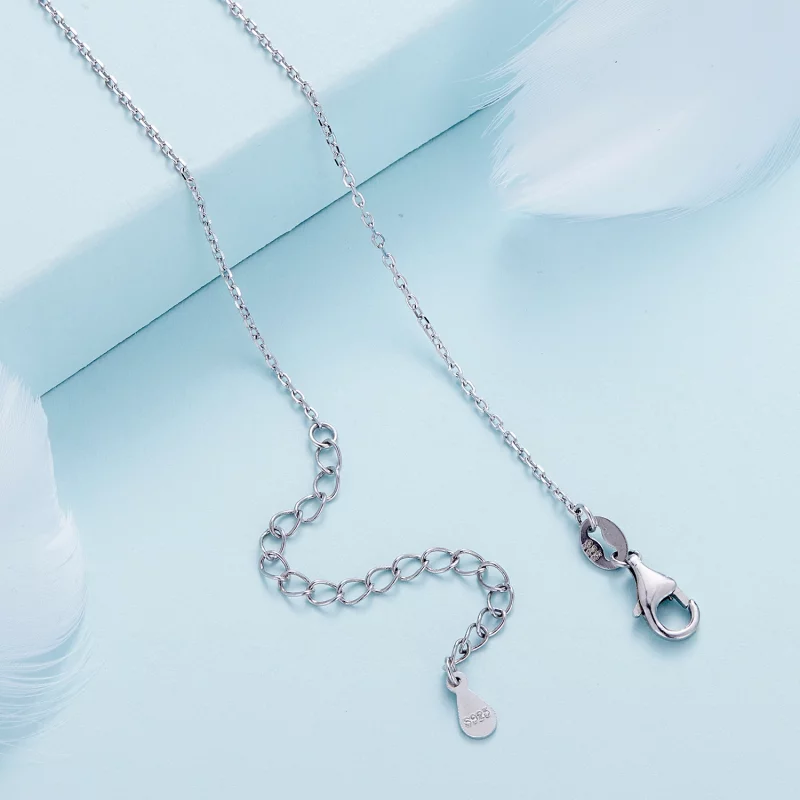 (image pour) Collier en argent style Pandora simple - SCA018 - Afficher 5