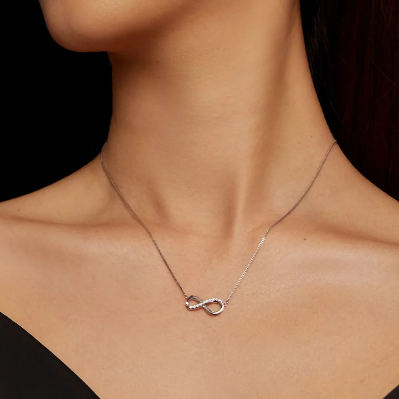 (image pour) Collier en forme de bande de Möbius de style Pandora (un certificat) - MSN018 - Afficher 5