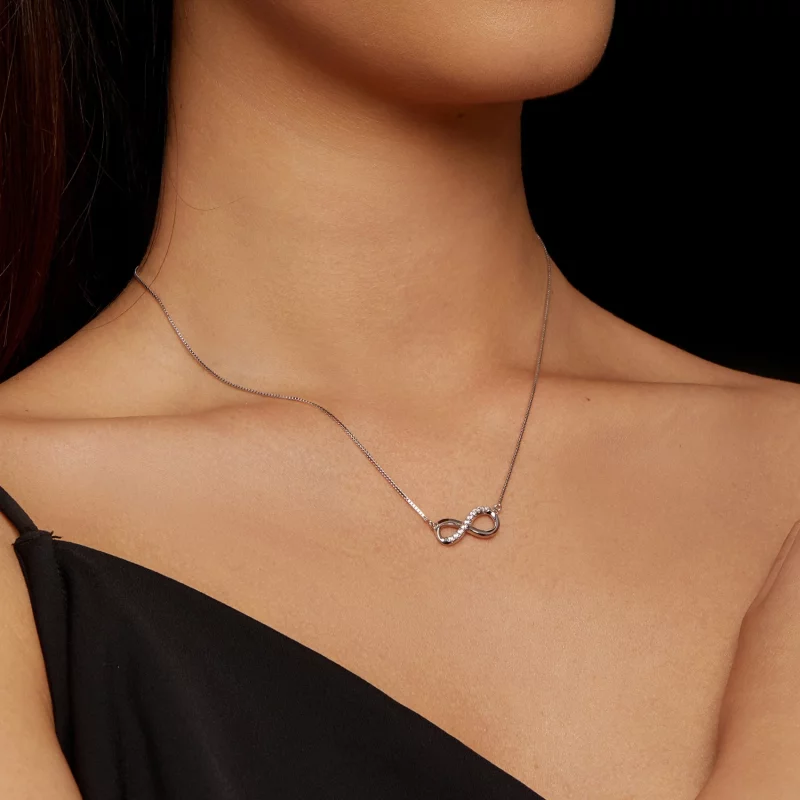 (image pour) Collier en forme de bande de Möbius de style Pandora (un certificat) - MSN018 - Afficher 6