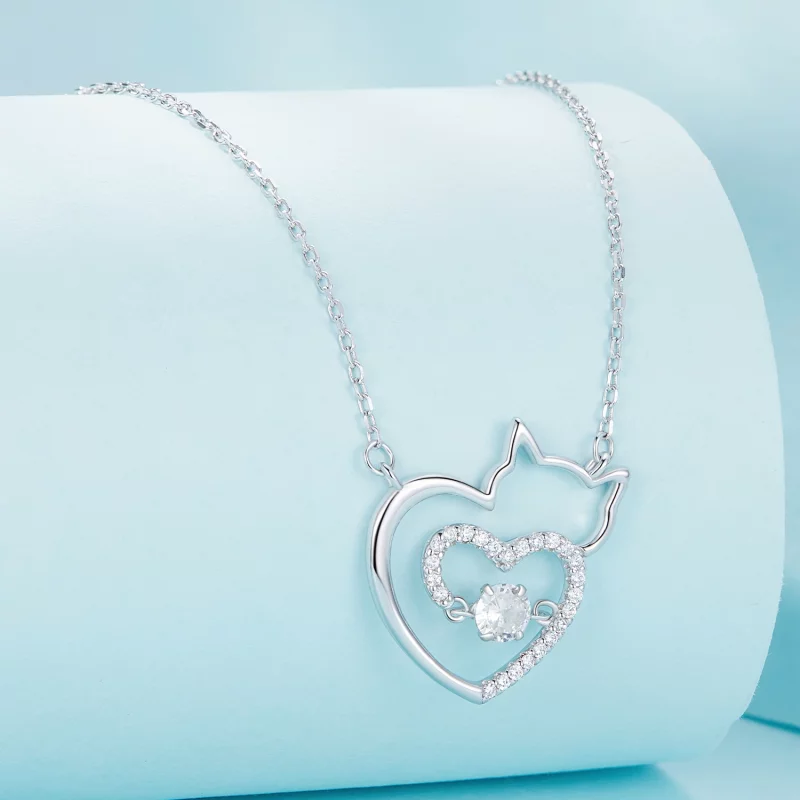 (image pour) Collier intelligent de style Pandora avec motif de chat - SCN503 - Afficher 2