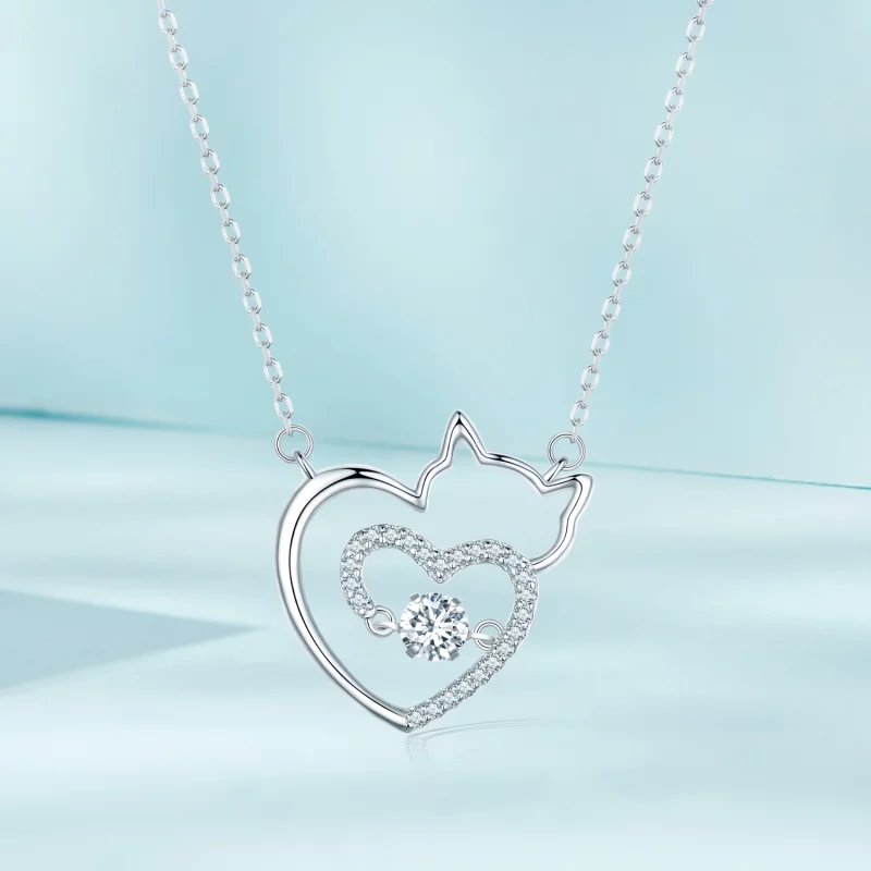 (image pour) Collier intelligent de style Pandora avec motif de chat - SCN503 - Afficher 3
